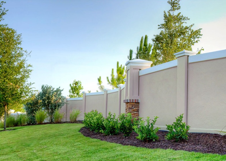 Precast Concrete Walls are Fences for Houston, Texas Installed by a Permacast Dealer in Houston, Texas
